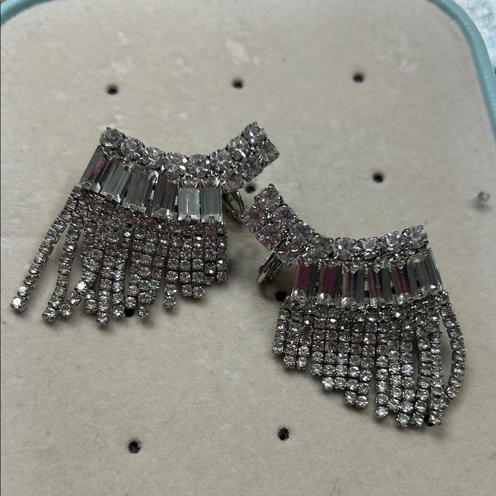 H&M Earrings ear cuff  Crystal Fringe Earrings
